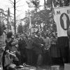 Усталяванне памятнага знаку ў Парку Чалюскінцаў, Дзяды 1990 