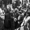 Усталяванне памятнага знаку ў Парку Чалюскінцаў, Дзяды 1990