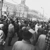 25 лютага 1990 года, перадвыбарчы мітынг, які скончыўся патрабаваннем прамога эфіру для БНФ на тэлебачанні  