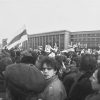 25 лютага 1990 года, перадвыбарчы мітынг, які скончыўся патрабаваннем прамога эфіру для БНФ на тэлебачанні  