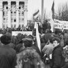 25 лютага 1990 года, перадвыбарчы мітынг, які скончыўся патрабаваннем прамога эфіру для БНФ на тэлебачанні  