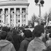 25 лютага 1990 года, перадвыбарчы мітынг, які скончыўся патрабаваннем прамога эфіру для БНФ на тэлебачанні  