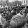 25 лютага 1990 года, перадвыбарчы мітынг, які скончыўся патрабаваннем прамога эфіру для БНФ на тэлебачанні  