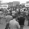 Год з дня абвяшчэння незалежнасці Беларусі. Мітынг на плошчы Незалежнасці